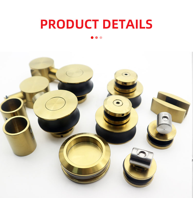 Sliding Golden Bathroom Fittings Accessories Kit for Door Satin/Polish/Matt Black Finish