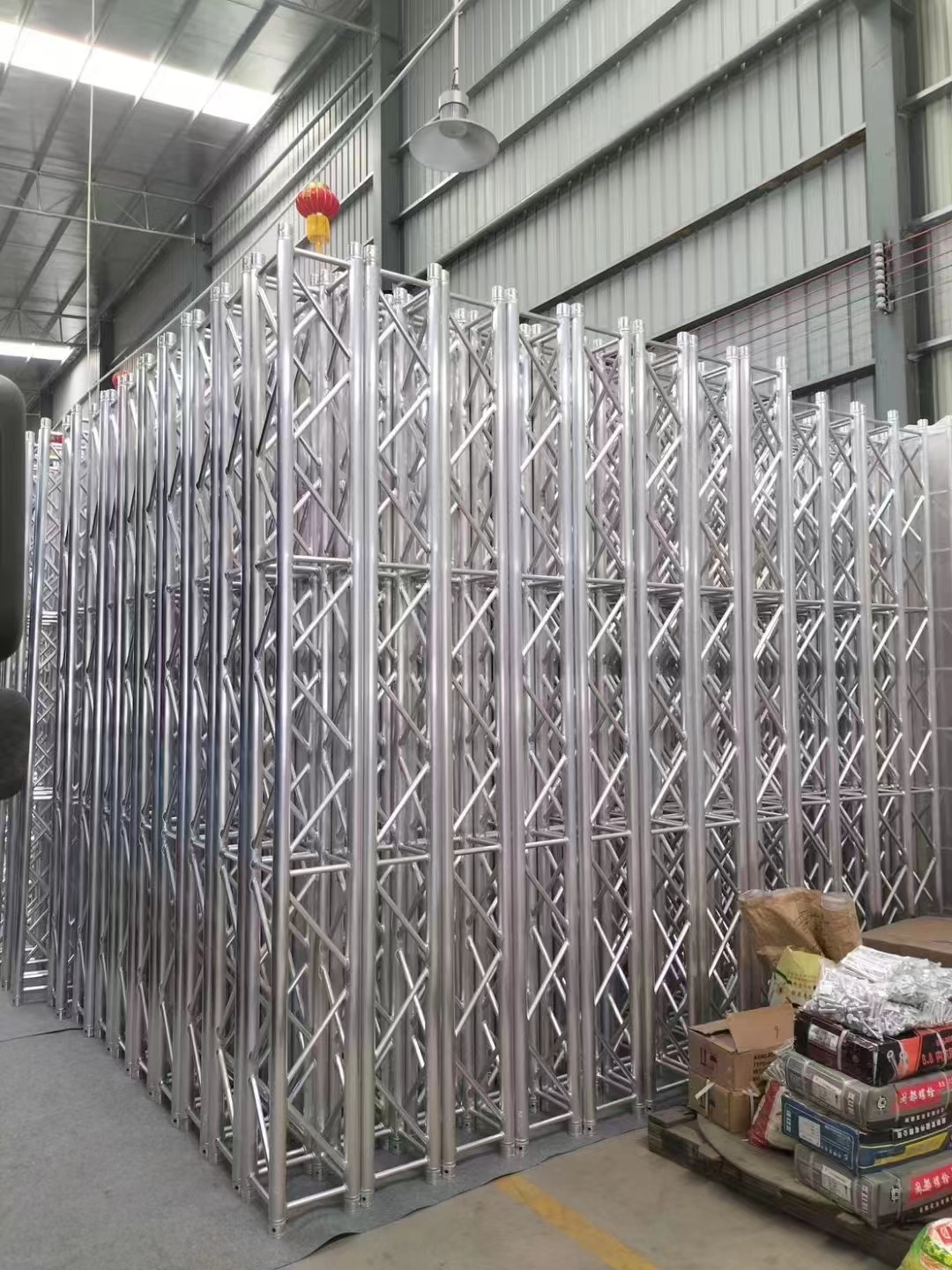 Black Silver Aluminum Lighting Truss Customized Foldable Portable Square Aluminum Truss