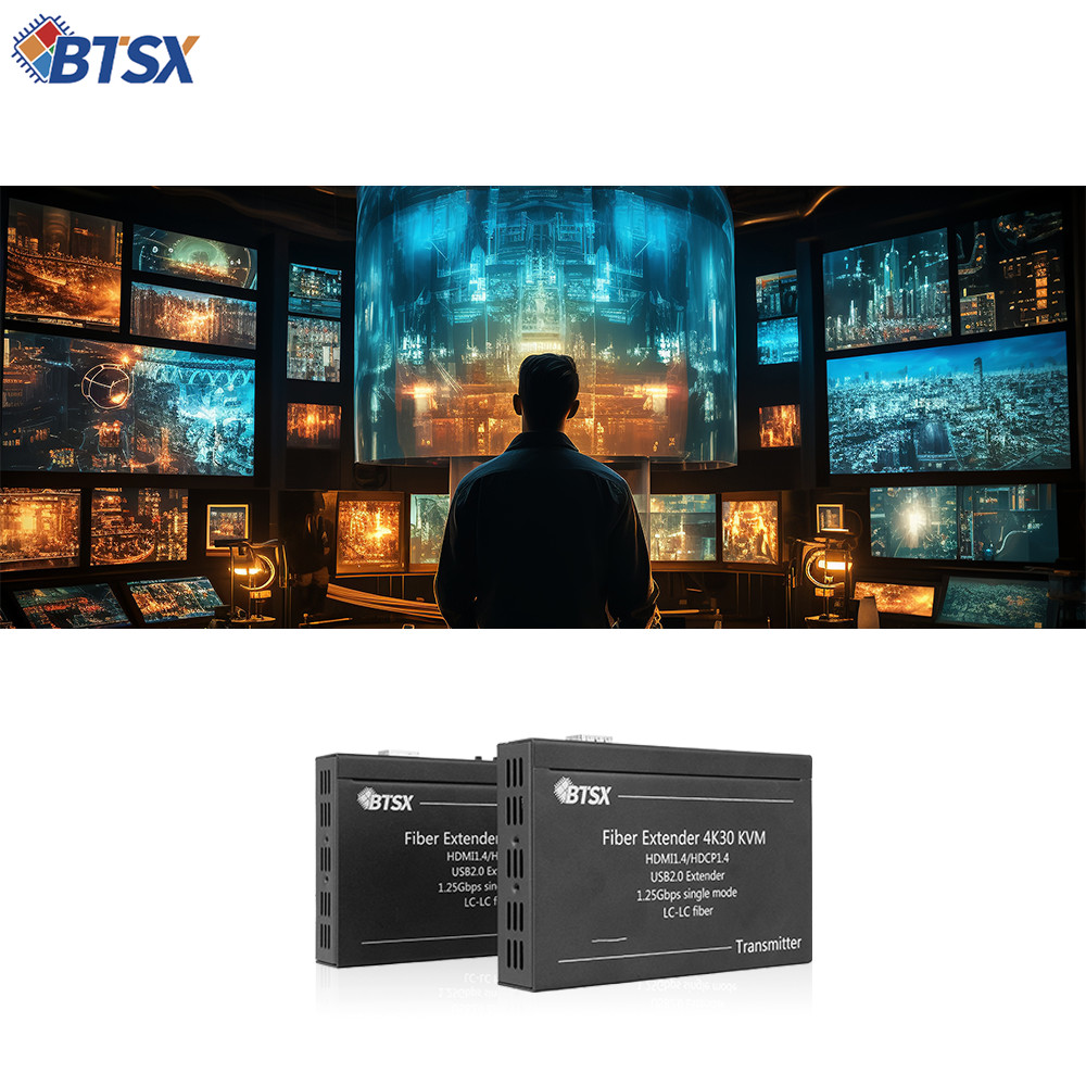 4K HDMI Fiber Extender with</p>