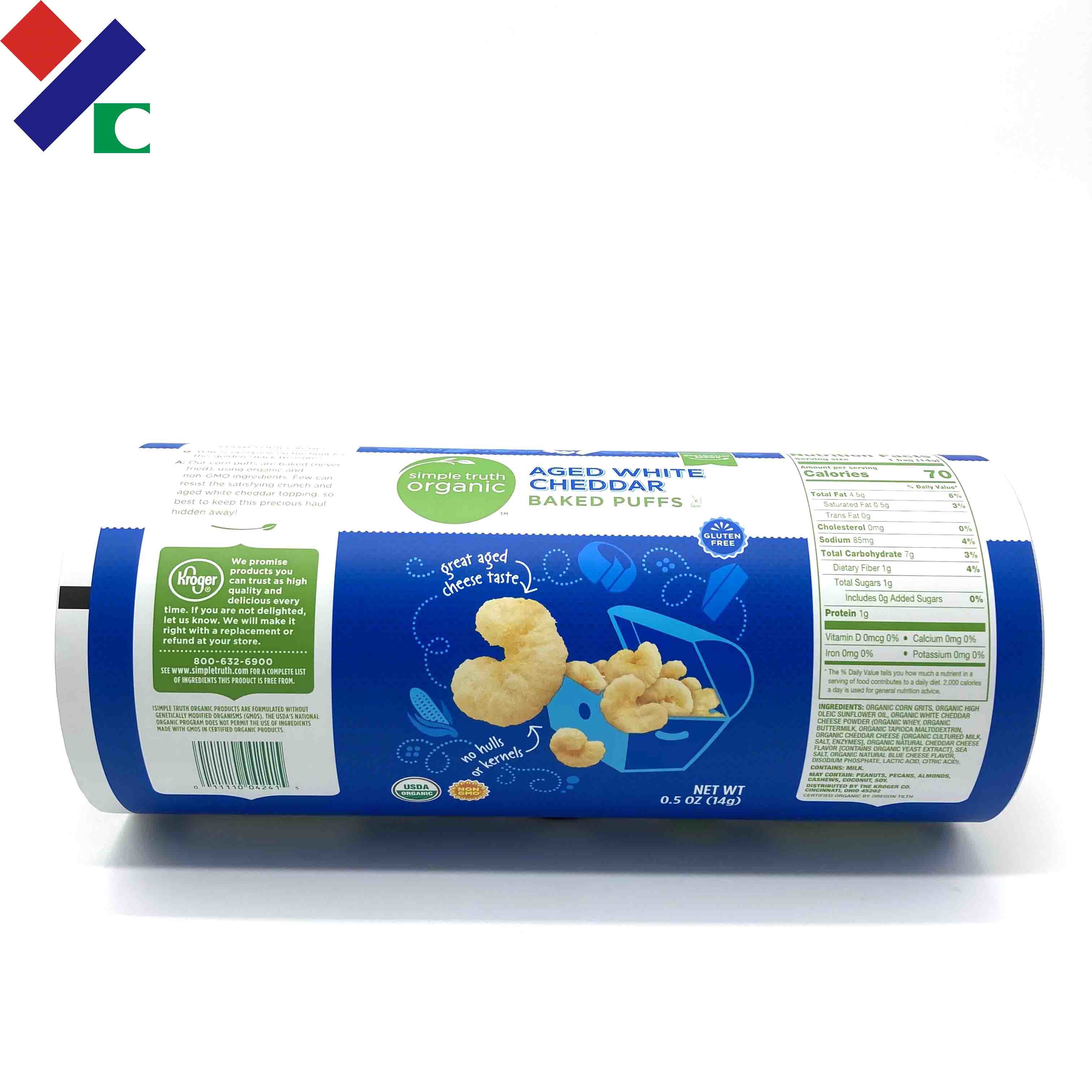 Aluminum Foil Food Packaging Film Roll Waterproof Metallised Bopp Film Gravure Printing