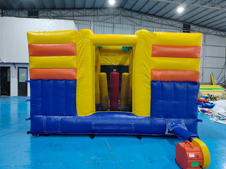 PVC 4x4x3m Inflatable Combos Little Bounce House Kids Bouncy Castle With Slide