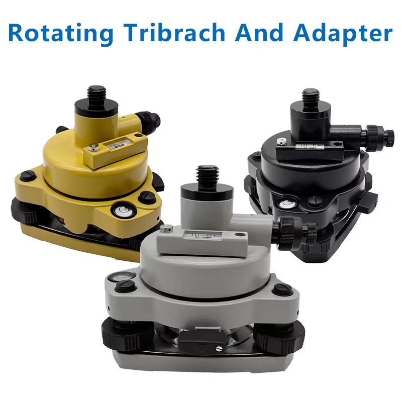 Tribrach And Optical Plummet Rotating Adapter For Prisms GPS 5/8"x11 Screw thread Install Surveying
