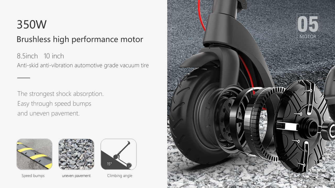 Voltage 36V Category Two-wheel Scooter X8 10inch 10Ah 36V 350W Folding Electric Scooter EU/US Warehouse