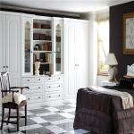 Eco Friendly Customized Wardrobe Wooden Modern Bedroom Cabinet With Glass