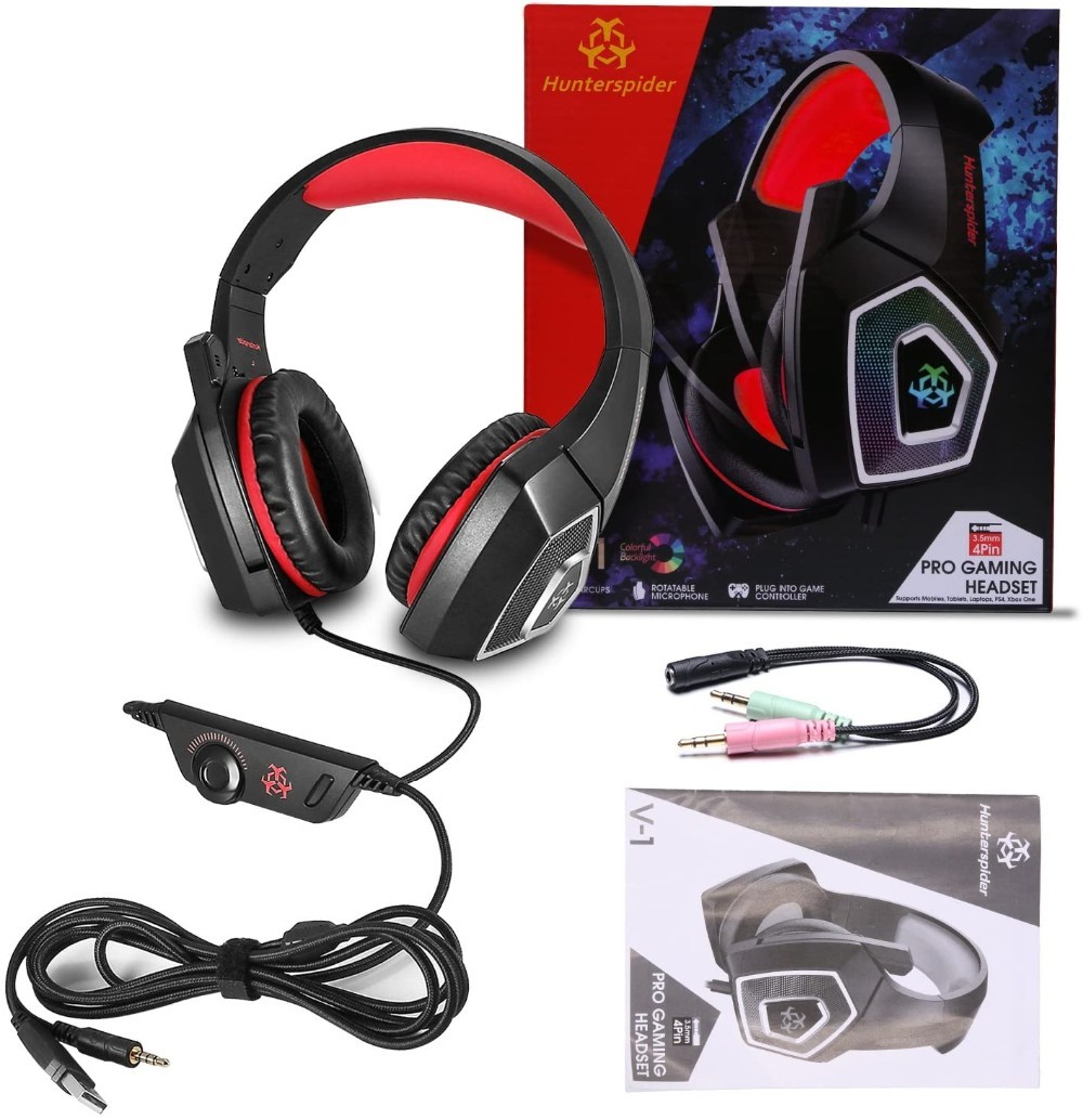 PC Stereo 2.2m 117dB LED Gaming Headsets With Microphone