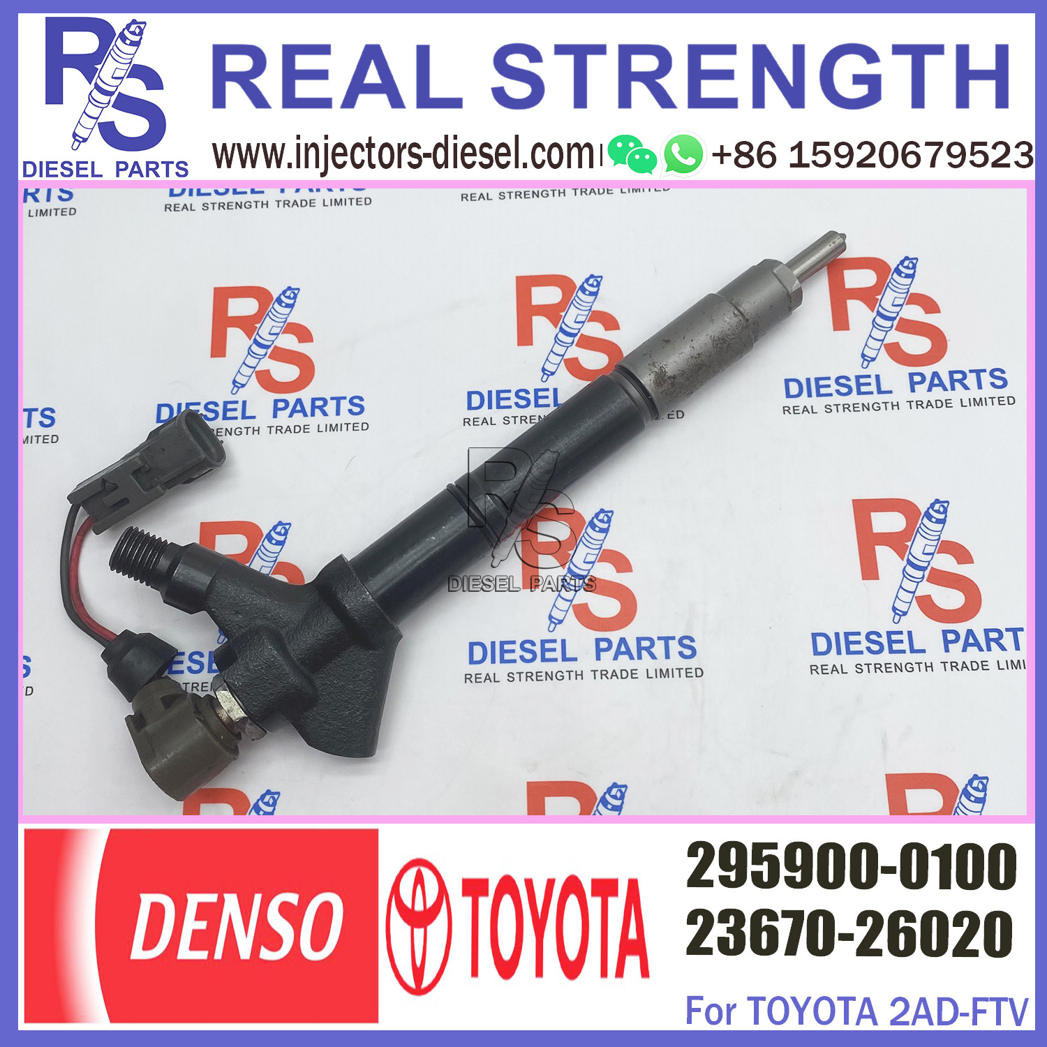 diesel engine fuel injector 2367026020 common rail injector 295900-0100 engine accessories 23670-26020