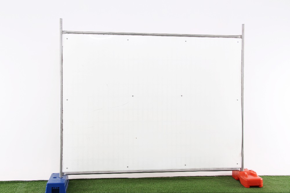 AS4687-2007 8 Ft Chain Link Fence Panels / Portable Driveway Fence Silver Color