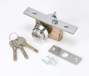 Quality Single Cylinder SUS201 Face Plate Glass Door Lock Aluminum Frame for sale