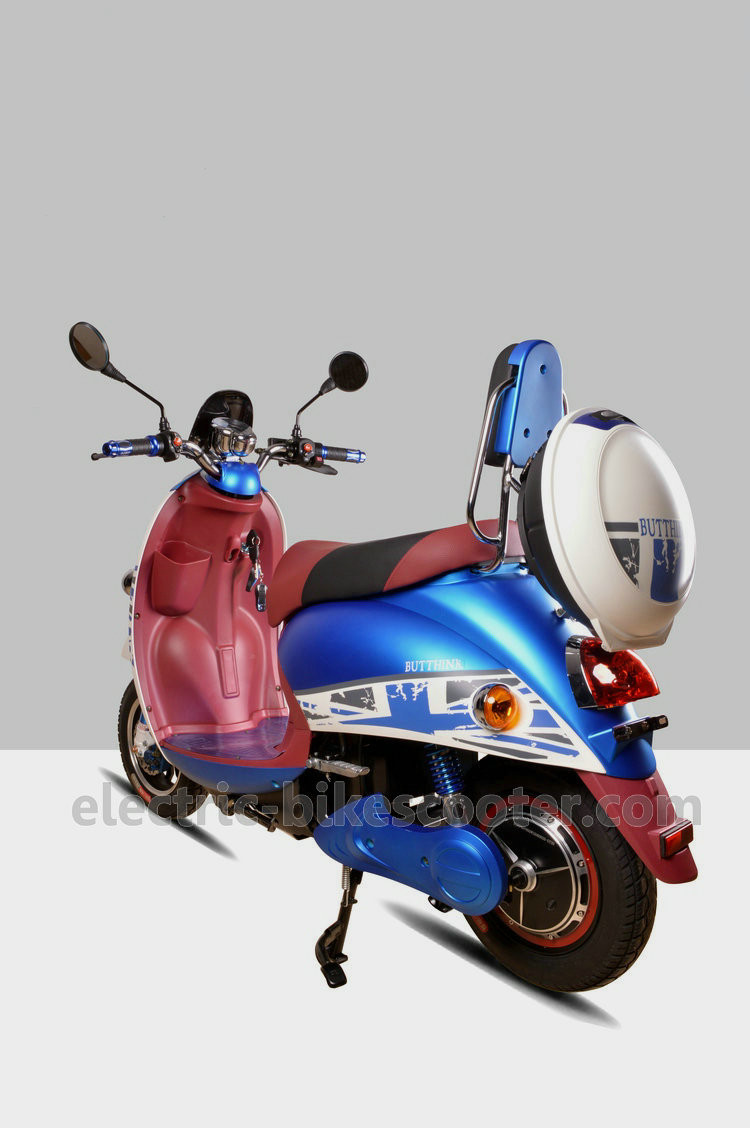 Pedal Assisted Scooter 500W 60V Dc Hub Motor , Two Wheeled Moped Electric Scooter