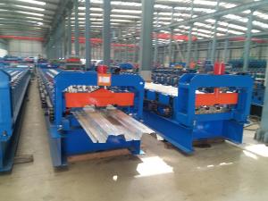 Quality Double 1.5  Inch Chains Steel Metal Decking Tile Sheet Roll Forming Making Machine for sale