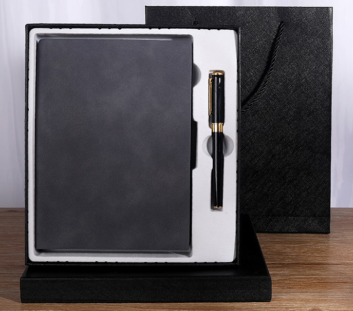 Business Gift Box A5 Thickened Soft Leather Notebook with Customized Logo Notepad
