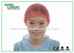 Quality PP Nonwoven Colorful Disposable Scrub Caps / Mens Surgical Caps for sale