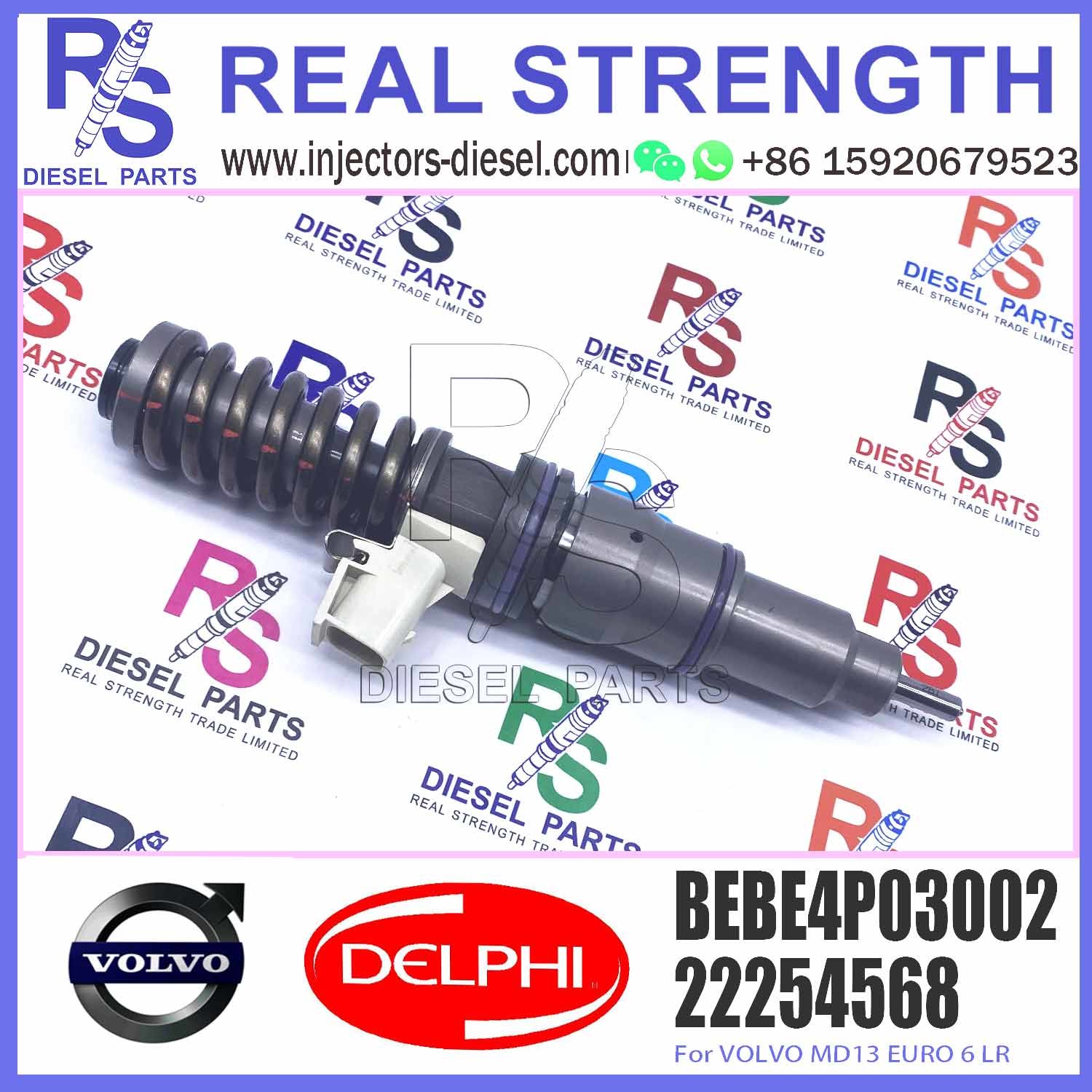 22254568 7422254568 Fuel Injector 85002180 85020180 BEBE4P03002 For V-O-L-V MD13 EURO 6 LR