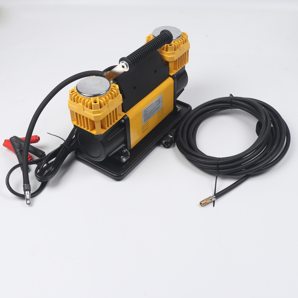 Powerful 12V/24V 150PSI Tyre Inflator with 2.4M Battery Clips and High Speed Inflation