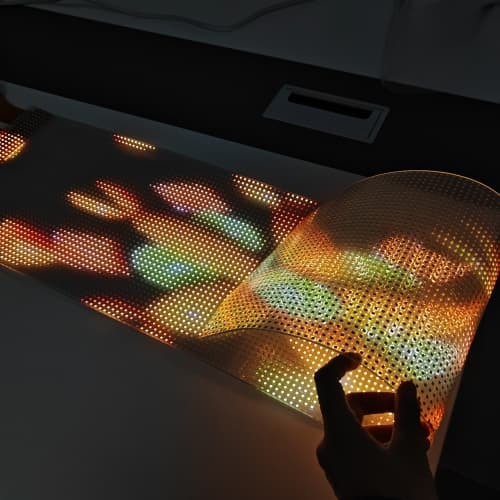 High Brightness Transparent Led Display Screen Ultra-Thin P4 DC5V Self-Adhesive Advertising Display Screen for Glass Window Wall