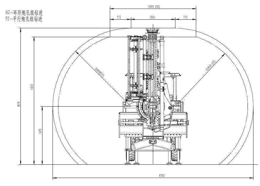Mining Hydraulic Drilling Rig Tunnel MID-Deep Hole Drilling Rig Tunnel Drill