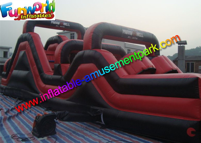 Boot Camp Challenge Inflatable Obstacle Course , Inflatable Obstacle Challenge For Outdoor