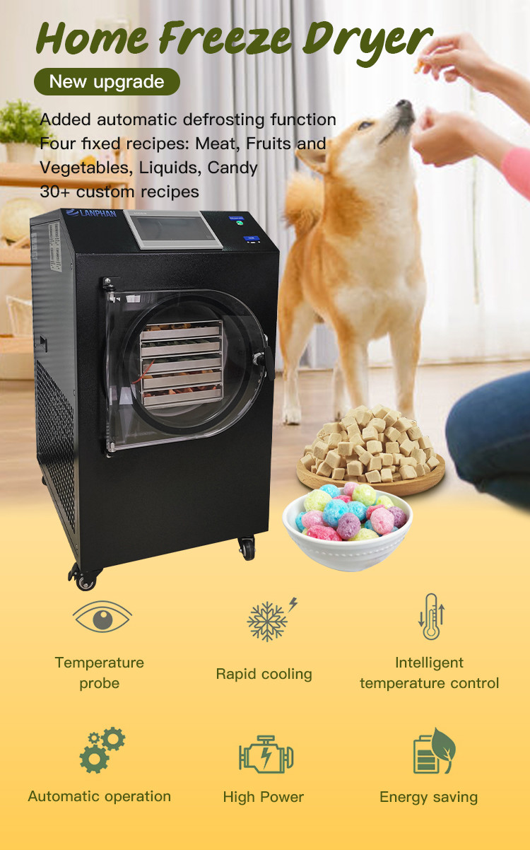 Fruit Vegetable Meat Liquid Candy Small Freeze Dryer Machine with WiFi Function