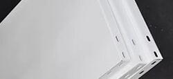Light Duty Three Tiers Boltless Garage Shelving in White Color 