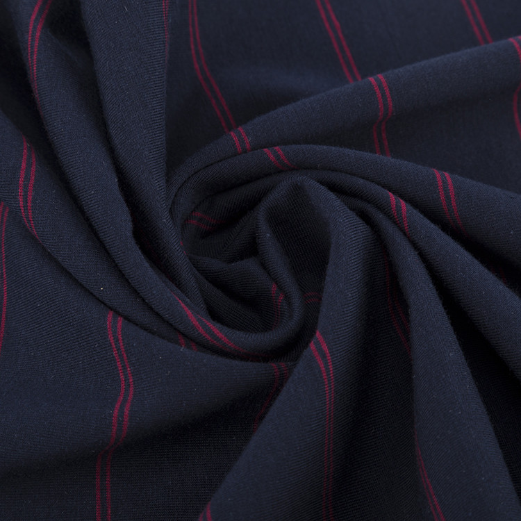 Sweat-Absorbent And Fashionable Skin-Friendly Striped Knit Fabric For Tracksuit