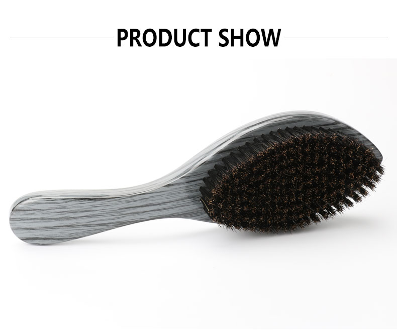 Wood Handle Soft Medium Hard Bristle Wave Brush Customized Color