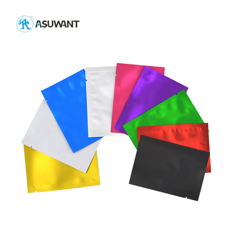 Smell Proof Aluminum Foil Zipper Bag Small Three Side Seal Bags