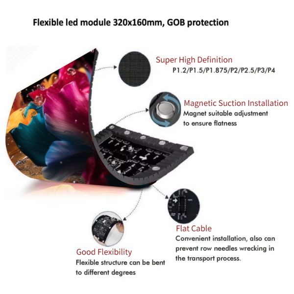 ELLIPSETABLE EDGECURVED LED DISPLAY TABLE