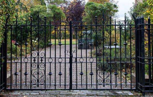 Villa Park Courtyard Iron Gates Rot Proof Decorative Wrought Iron Gates