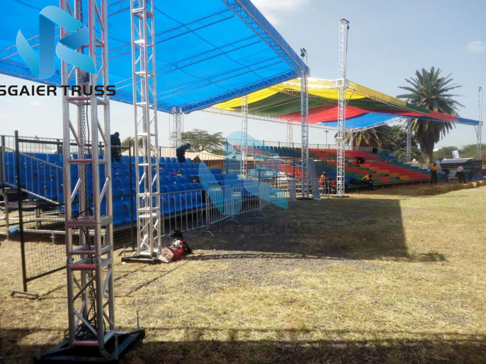 Sunproof Steel Frame Canopy , Portable Dismountable Temporary Stadium Seating