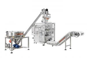China Auger Filling Screw Conveyor Coffee Milk Powder VFFS Packing Machine on sale