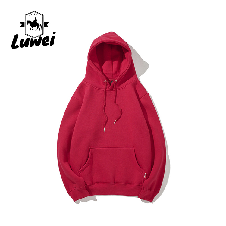 Streetwear Knitted Blank Custom Logo Cotton Black 320g Fitted Gym Over Size Pullover Tracksuit Mans Hoodies