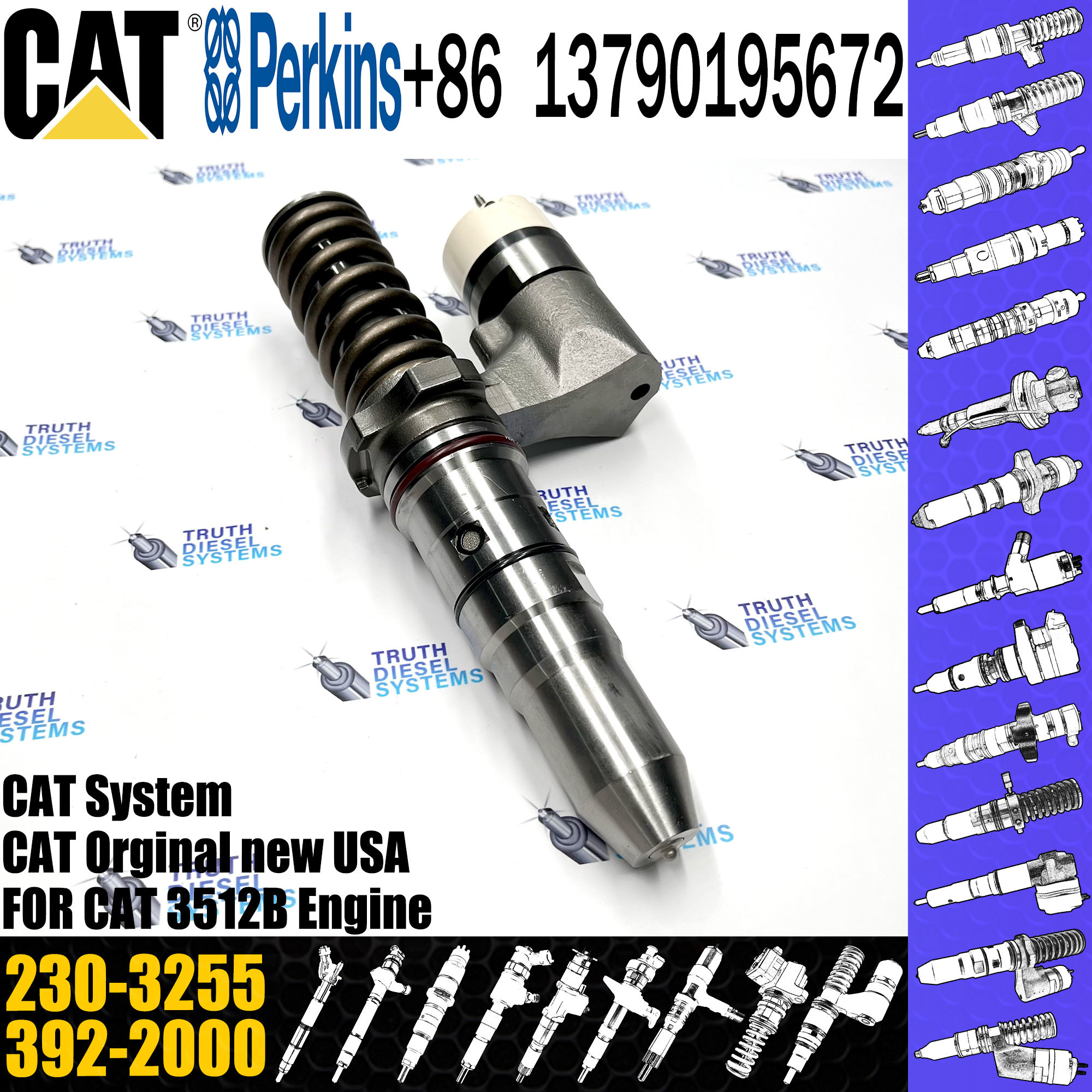 Diesel Common Rail Fuel Injector 230-3255 386-1771 386-1754 386-1767 20R-1276 For C-A-T