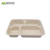 Buy cheap Disposable Biodegradable Sugarcane Bagasse Takeaway Lunch Food Tray with Lid from wholesalers