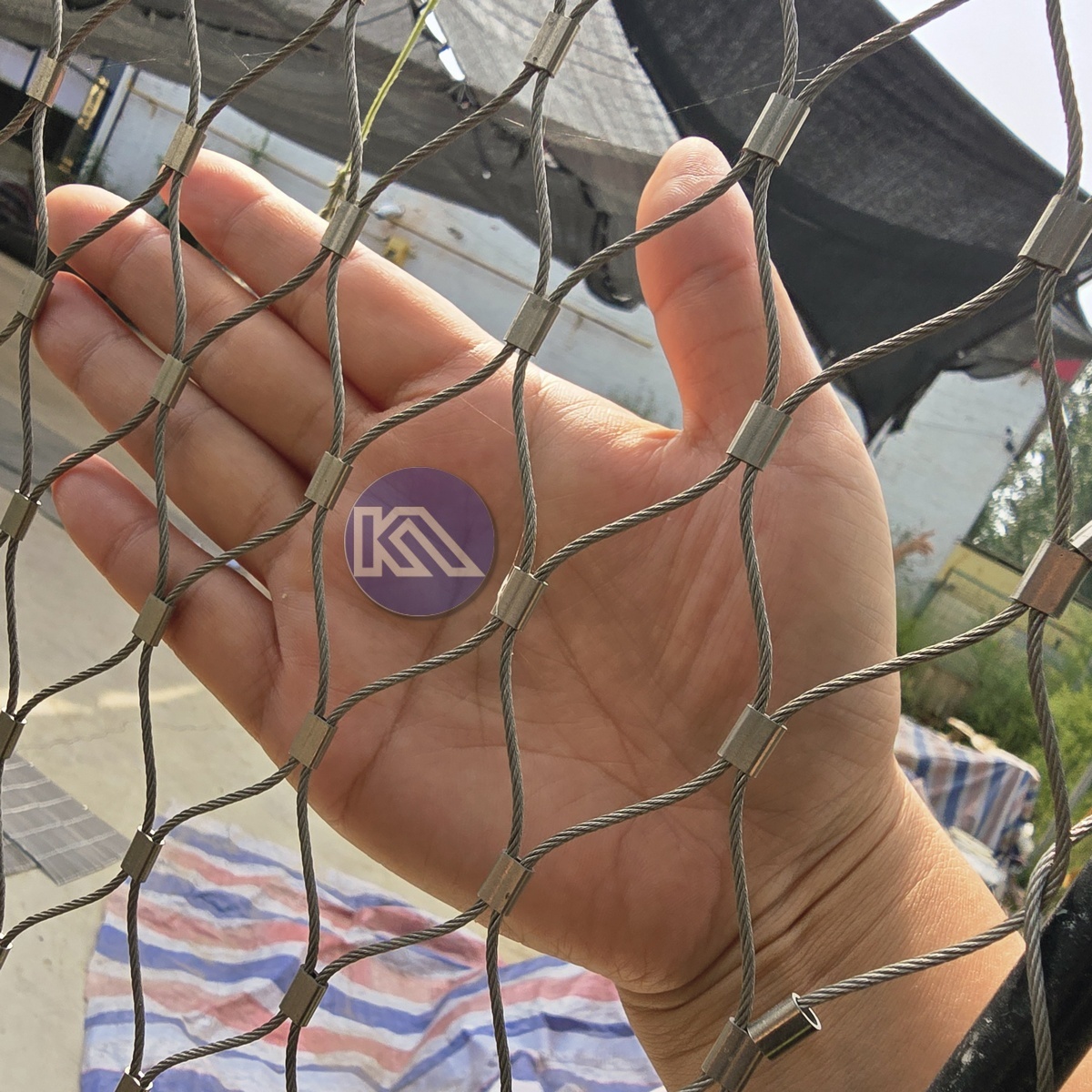 Zoo Enclosure Flexible 1mm Anti Drone Netting Stainless Steel Wire Rope Safety Mesh