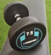 Precor Rubber Hex Adjustable Dumbbells 40kg Gym Equipment