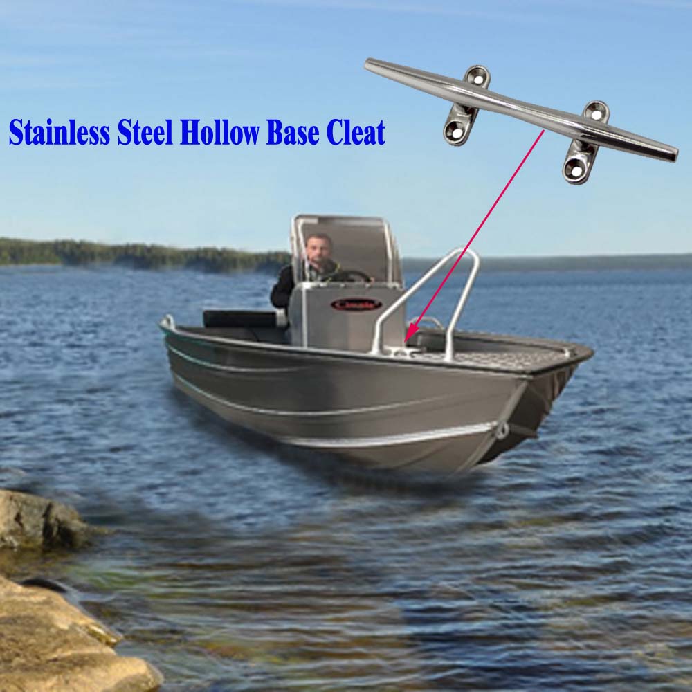 Heavy Duty Boat Line Yacht Rope Cleat SS316 Open Base Cleat For Kayak Marine Hardware