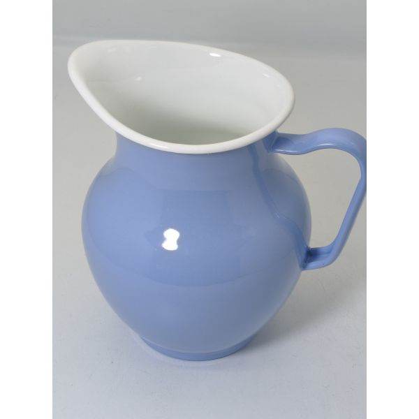 Solid Color Plain Belly Shaped Enamel Pitcher Durable Enamel Kettle Enamel Tableware For Daily Drink Storage