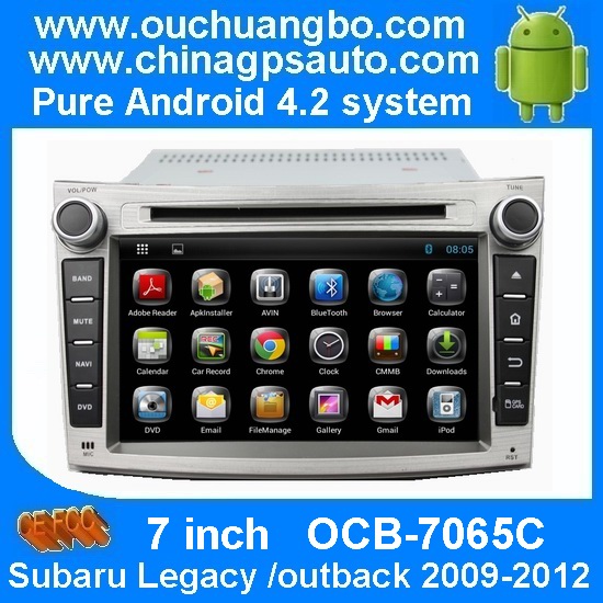 Ouchuangbo Car GPS Navi Radio Stereo Bluetooth 3G Wifi Subaru Legacy /outback 2009-2012 Android 4.2 DVD OCB-7065C