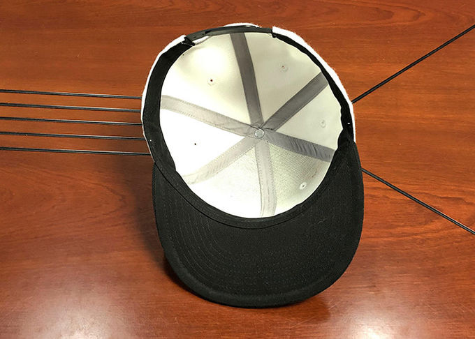 Unisex Wool Acrylic Snapback Flat Brim Cap Adjustable Plastic Back Closure