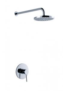 China Two Hole Concealed Wall Mounted Bath Shower Mixer Chrome with Automatic Mix Cartridge on sale