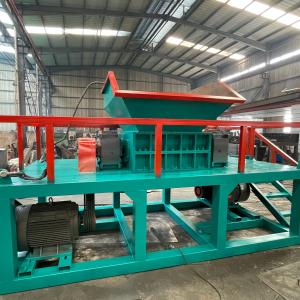 Quality Twin Shaft Hob Shredder Solution for Old Leather Woven Bag Mulch Film and Clothes Waste for sale