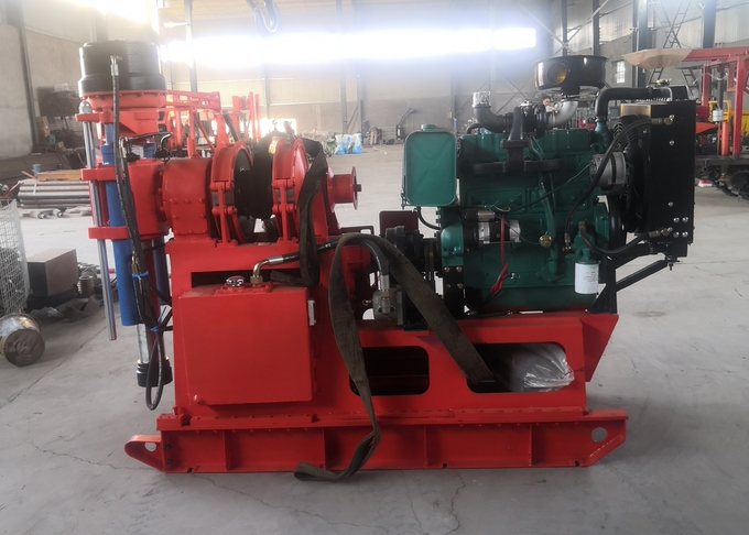 XY-2 Spindle Type Geological Drilling Machine , Diesel Power Water Well Drilling Rig