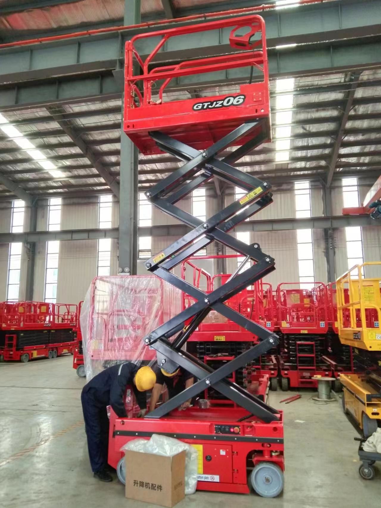 PLC Control System Aerial Work Platform for Customized Platform Size Applications