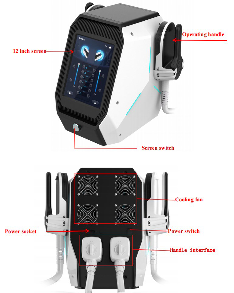 High Intensity Muscle Sculpting Machine , Fat Reducing EMS Slim Machine