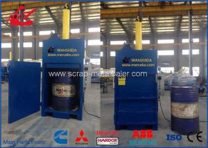 Quality Vertical Hydraulic Drum Crusher , Drum Compactor 25 Ton Force 11kW Motor for sale