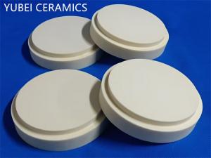 China Ivory 99% Alumina Ceramic Round Plate , Alumina Ceramic Disk on sale