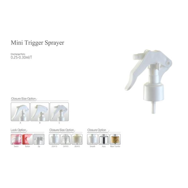 24/410 Mini Trigger Sprayer: Clip Lock Leak-proof, 0.3ml Fine Mist for Garden & Salon Use