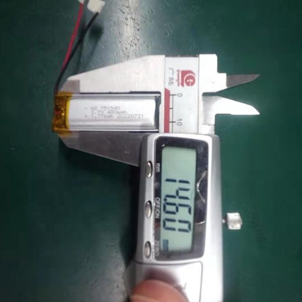 3.7V 480mAh CE Certified Lithium Polymer Battery with Customizable Connector for Torch Light and Electronics