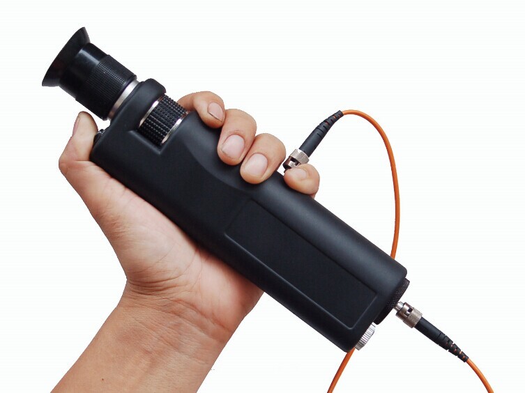 FTTH Handheld 400x Fiber Optic Microscope 200x Magnification Microscope Test Equipment