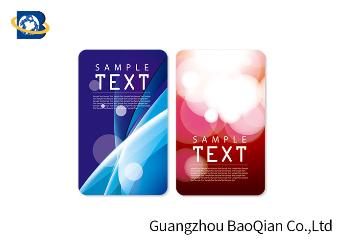VIP Card Lenticular Card Printing PET / PP Material 3D Lenticular Flip Effect